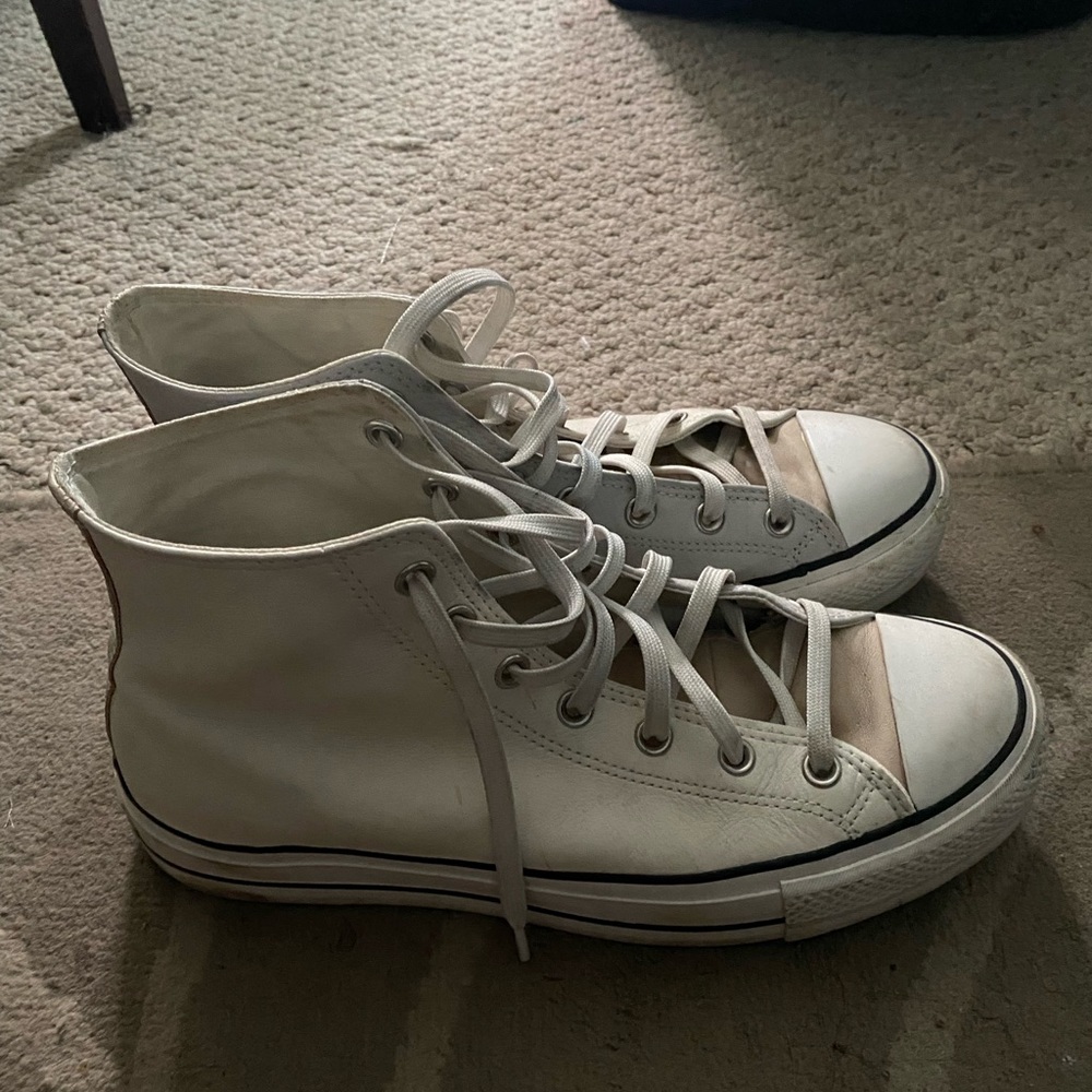 Leather Platform Converse